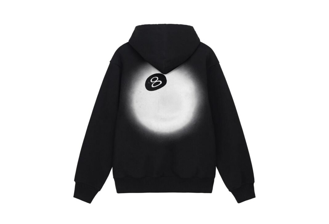 8 BALL FADE BLACK HOODIE