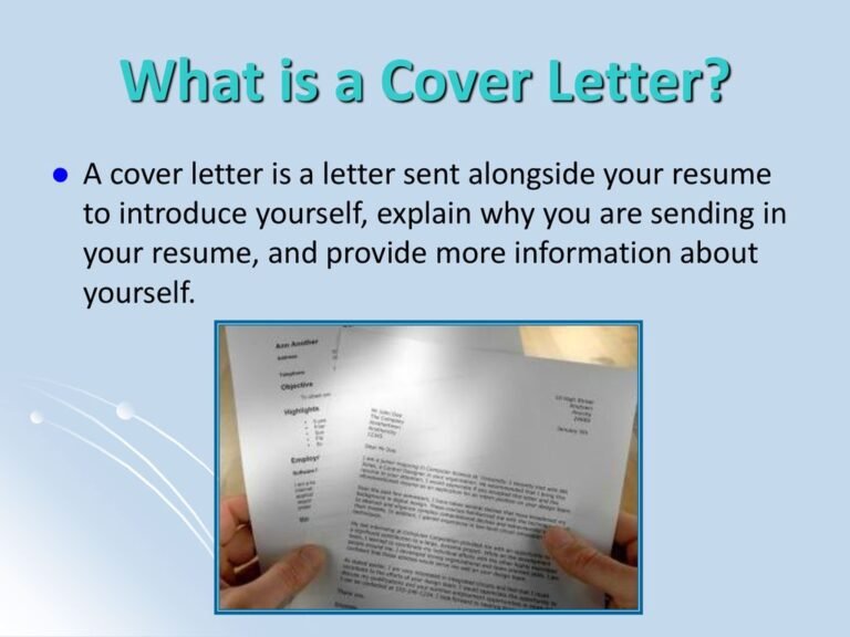 What Are the Benefits of Sending a Cover Letter Your Resume?