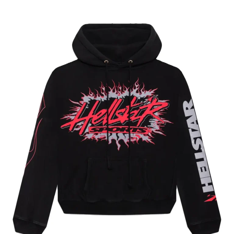 Black Hellstar Sports Future Flame Hoodie